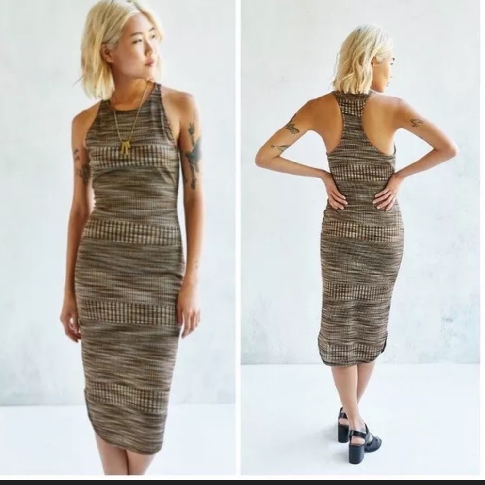 Urban Outfitters Ecote Spacedye Bodycon Midi Dress